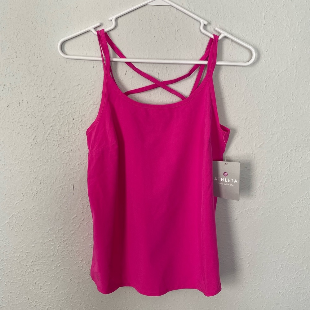Athleta hot pink tank